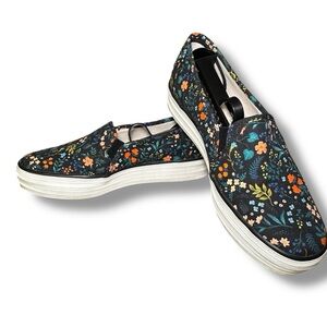 Keds X Rifle Paper Co. Triple Decker Slip-On Platform Floral 7.5